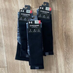 Under Armour Men's Black and Gray Athletic Socks